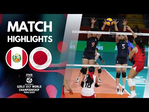 PERU 🆚 JAPAN [4K]  | Highlights | Girls U17 World Championship 2024