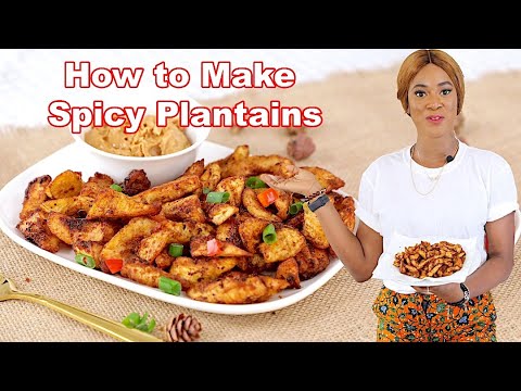 How to Make SPICY FRIED PLANTAINS (Ghana Style 🇬🇭) - Simple Kelewele Recipe - ZEELICIOUS FOODS