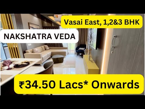 Luxurious & Spacious 1,2&3 BHK Apartments in Nakshatra Veda at Vasai East #vasaieast #vasai