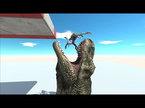 DINOSAUR HEAD EATS All Units - Animal Revolt Battle Simulator