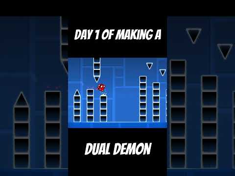 Day 1 Of Making An Extreme Demon In Geometry Dash #gmd  #gd #gaming #geometrydash #gddemon #shorts