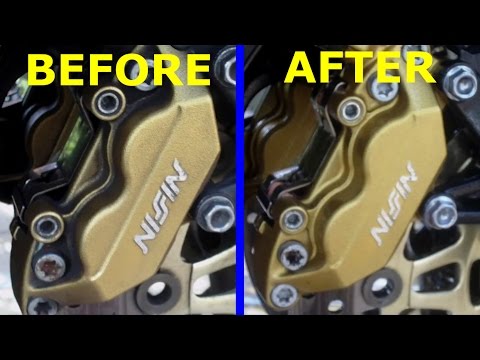 How to clean your motorcycle brake calipers LIKE A BOSS! (Autosmart red 7)
