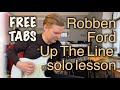 Up The Line - Robben Ford, guitar solo lesson by Marko Karhu