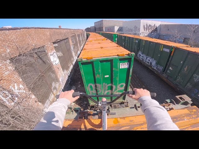 GoPro BMX: Train surfing in NYC