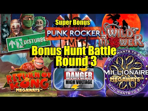 Thumbnail for video: Bonus Hunt Battle Round 3, Millionaire Megaways, Danger HV, Disturbed, Stack'Em & Much Much More