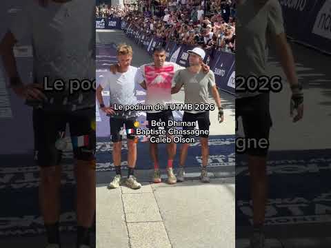 L'Américain Ben Dhiman a remporté l'UTMB ce samedi à Chamonix devant Chassagne et Olson #utmb