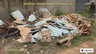 How I delivered 8kia of Tarkwa Flat Marble Stones to 📍 Tema community25 Devtraco