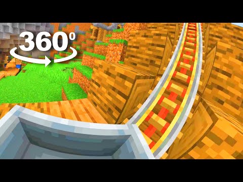 VR Coaster Adventure in Minecraft! (360° 60 fps 4K)