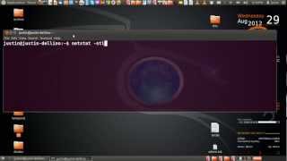 check open and listening ports on Ubuntu 12.04