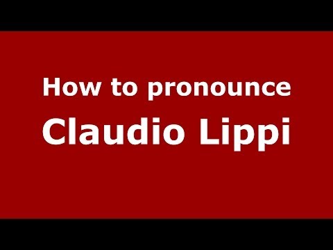 How to pronounce Claudio Lippi (Italian/Italy) - PronounceNames.com
