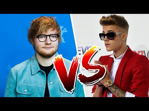 Ed Sheeran Vs Justin Bieber Comparison | Celebrity Clash