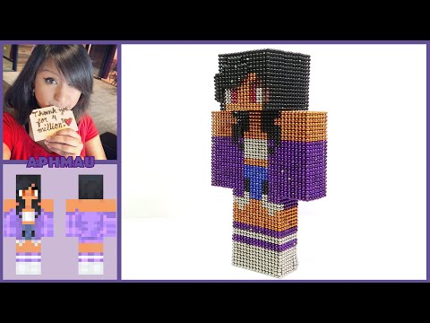 How To Make Aphmau, LDShadowLady, Hannahxxrose, Pokimane, iHascupquake with Magnetic Balls
