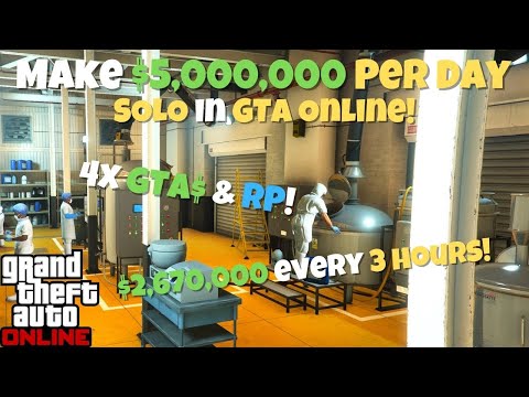 Make $5,000,000 Per Day SOLO In GTA Online! (MC Business Guide)
