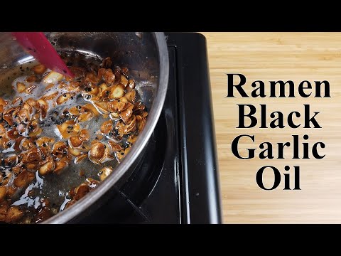 Cooking ASMR | Black Garlic Oil (Mayu) Recipe for Ramen