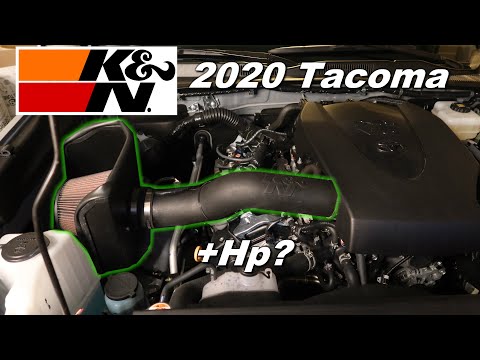 K&N cold air intake Review & Install | 2020 Toyota Tacoma