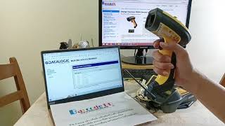 รีวิว สาธิต ทดสอบ Datalogic PM9501 Ethernet LAN barcode scanner with LCD เครื่องอ่านบาร์โค้ดไร้สาย