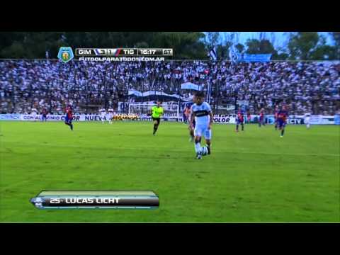 Gol de Licht. Gimnasia 3 - Tigre 1. Fecha 11. Torneo Final 2014. FPT