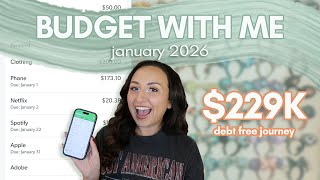 BUDGET WITH ME JANUARY 2026 | my debt free journey, six figure student loan