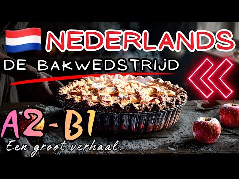 🎧 Nederlands Leren (A2/B1): Cultuur & Eten | De Beste Appeltaart (met CC)