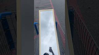 $7 Walmart Mirror Wall DIY