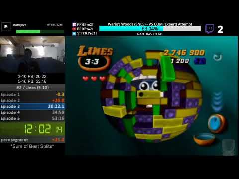 N64 - Tetrisphere (Lines Speedrun) - Episodes 1-3 in 19:27 and Episode 1-5 in 50:30