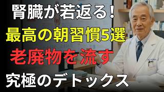 朝が危険？腎臓を傷つける習慣とやさしく整える回復法【毎日のケア】| 高齢者の健康 | 腎臓 改善｜医者メモ