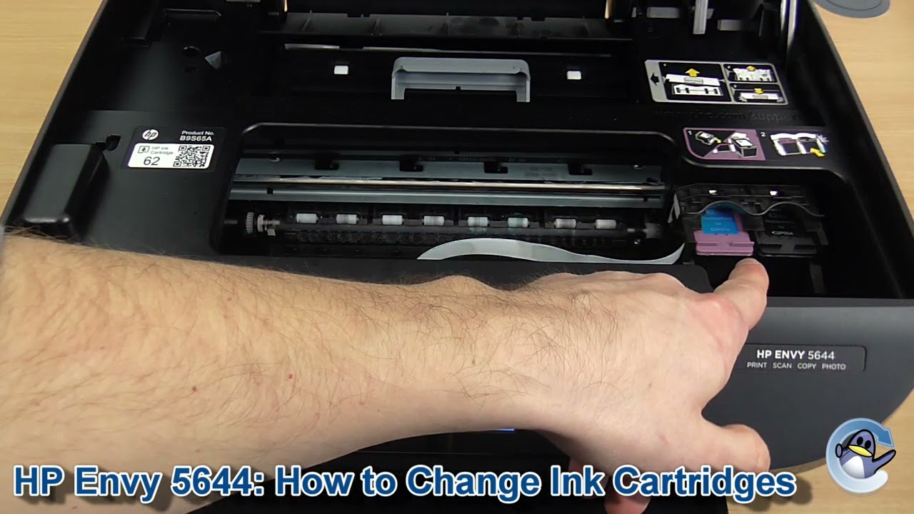 HP Envy 5644: How to Change/Replace Ink Cartridges
