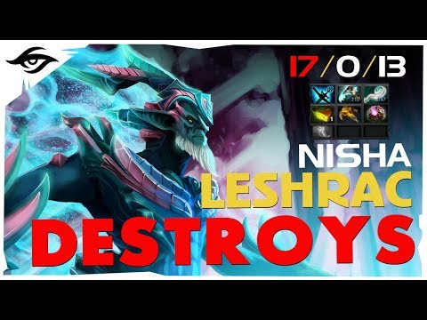 Nisha DESTROYS with Leshrac mid | DotA