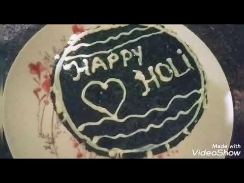 A tasty cake for holi