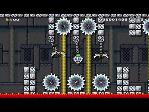 Chequered Crazy Claw Castle! by MCW UK 🍄 Super Mario Maker 2 ✹Switch✹ #avg