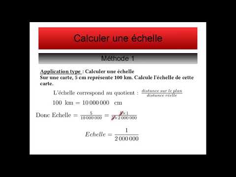 Calcul d'échelle