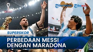 Perbedaan Lionel Messi dengan Diego Maradona saat Bawa Timnas Argentina Juara Piala Dunia