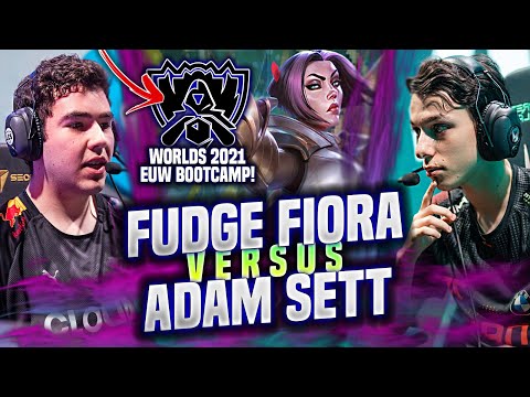 C9 FUDGE FIORA vs FNC ADAM SETT in WORLDS BOOTCAMP EUW! - C9 Fudge Plays Fiora TOP vs Sett!