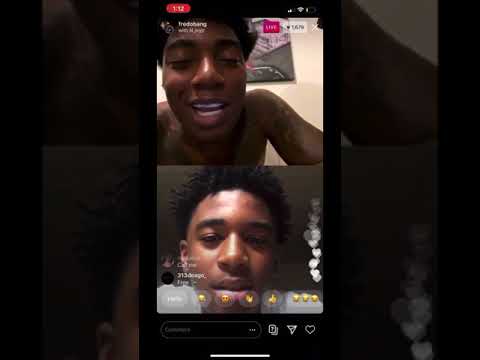 fredo bang on live talking to lil ivy jr  drunk as hell😂 & talking bout wat he did in Prison