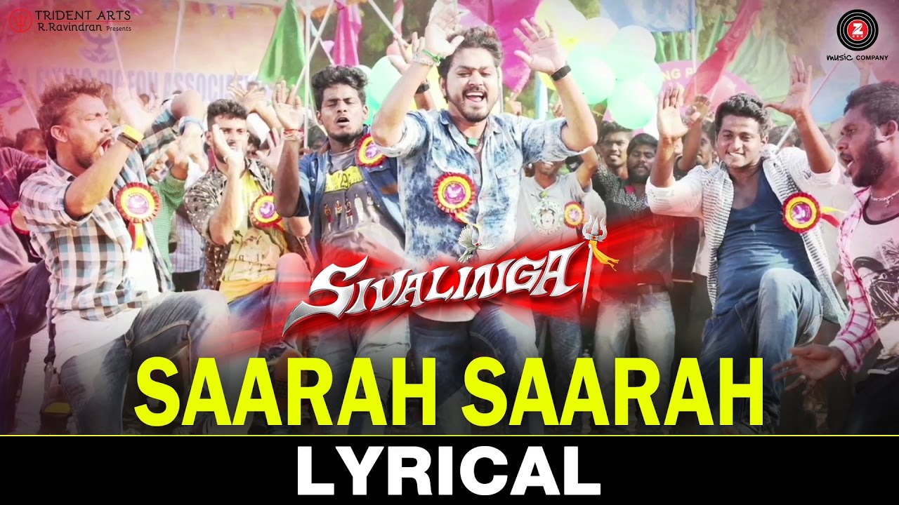 Saarah Saarah Lyrics  | Shivalinga – Tamil | Raghava Lawrence, Ritika Singh | Rahul Nambiar | S.S Thaman