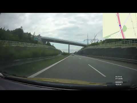 Czech Republic. Motorway D55, Hulín — Otrokovice-south, 2020, 4x