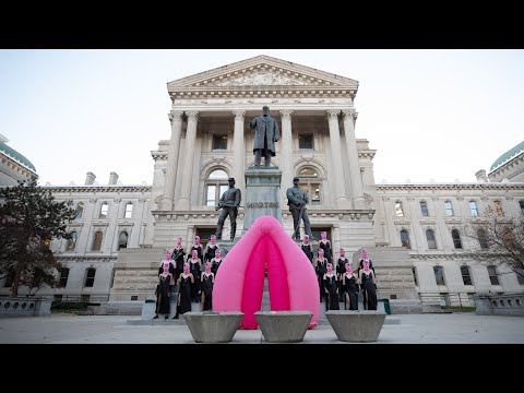 PUSSY RIOT STORMS INDIANA SUPREME COURT - GOD SAVE ABORTION  ▶3:02
