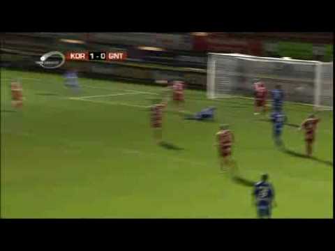 Verslag KV Kortrijk -  AA Gent (1 - 0)
