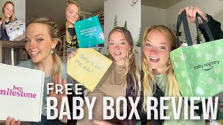 2024 Comparing All the FREE Baby Boxes - Hey Milestone, BuyBuyBaby, Walmart, Amazon BabyList