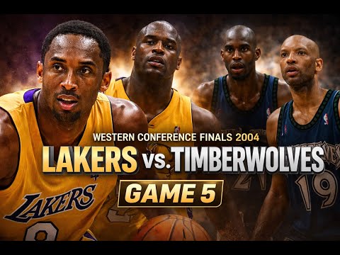 NBA WCF 2004 Los Angeles Lakers vs. Minnesota Timberwolves Game 5 Kobe Bryant Full game