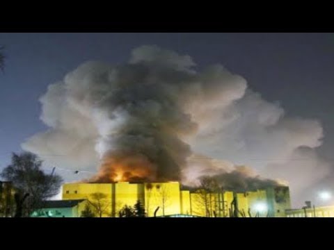 BREAKING Russian shopping mall massive deadly inferno fire escapes locked fire alarms turned off Video