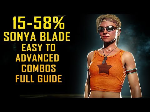 'SONYA BLADE' Basic to Advance Combo Guide Mortal Kombat 11 [15 - 58%]