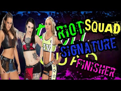 RIOT SQUAD(Ruby Riot,Liv Morgan,Sarah Logan) Signature And Finisher