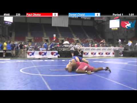 Fargo 2012 220 Round 3: Paul Okeke (New York) vs. Daniel Chaid (California)