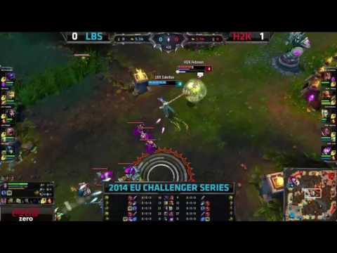 ♠ SEASON 4 ♠ || H2K Gaming vs Lublin Shore Game 2 SemiFinals EU Challenger Summer 2014  H2K vs LBS