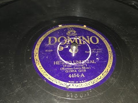 Gloria Geer - He's So Unusual (1929) Vinyl 78 - 1920s music soundtrack Sweetie