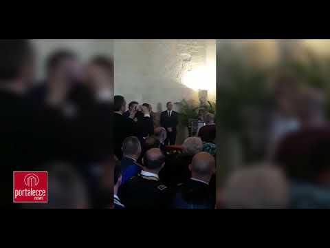 Don Giuseppe Spedicato è Cavaliere al merito della Repubblica. Cerimonia ieri al Castello