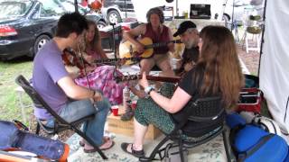 072615 adam and  beth  cherokee shuffle with susan, mike and lucy