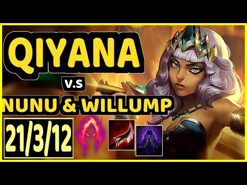 MEMENTO (QIYANA) vs NUNU & WILLUMP - 21/3/12 KDA JUNGLE GAMEPLAY - EUW Ranked DIAMOND
