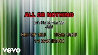 Joe - All Or Nothing (Karaoke)